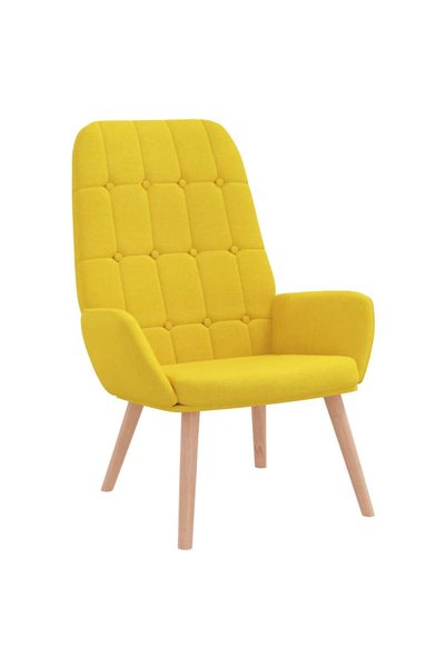 vidaxl Scaun de relaxare Tesatura galben deschis