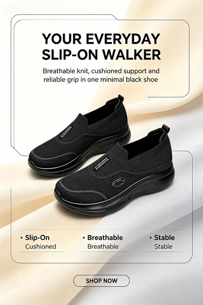 Najd Trend Mall Men's Breathable Knit Slip-On Sneakers, Cooler Feel Walking S...