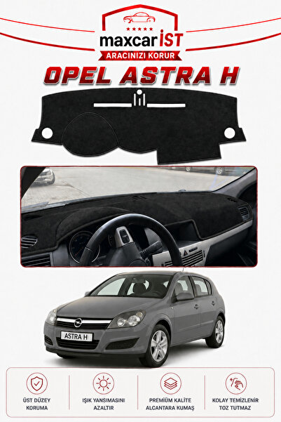 CYBERLİNE Opel Astra H Elegance Serisi Uyumlu Torpido Koruma Örtüsü/Kılıfı Siyah