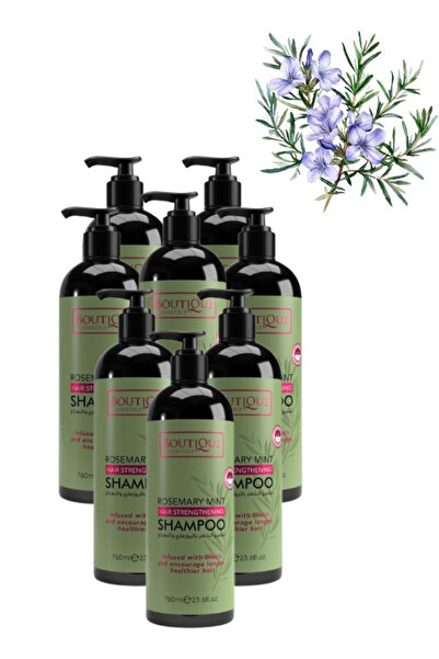 Boutique 8 Pieces Rosemary Mint Hair Strengthening Shampoo 760ML