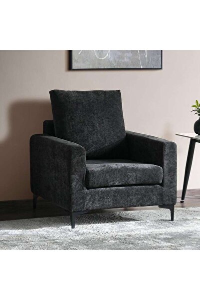 PAN HOME Budapest Single Seater Sofa - Dark Grey
