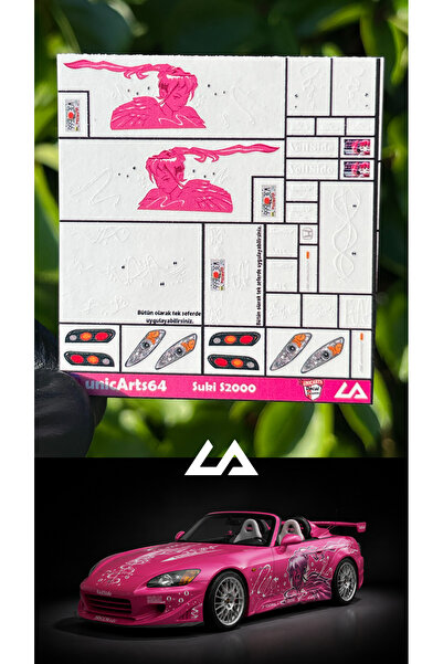 unicArts Suki S2000 1/64 Su Transferli Decal Seti