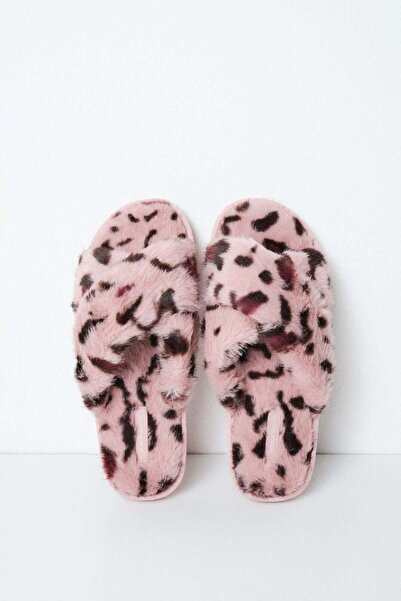 Women'secret Leopard plush slippers