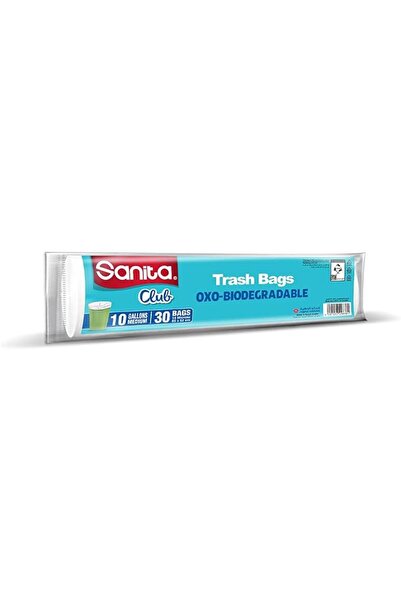 Sanita Club Trash Bags 10 Gallons 30 Bags