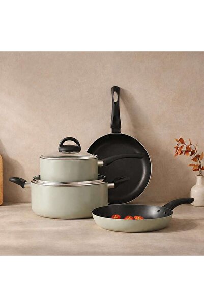 PAN HOME Amato 6-piece Cookware Set -grey