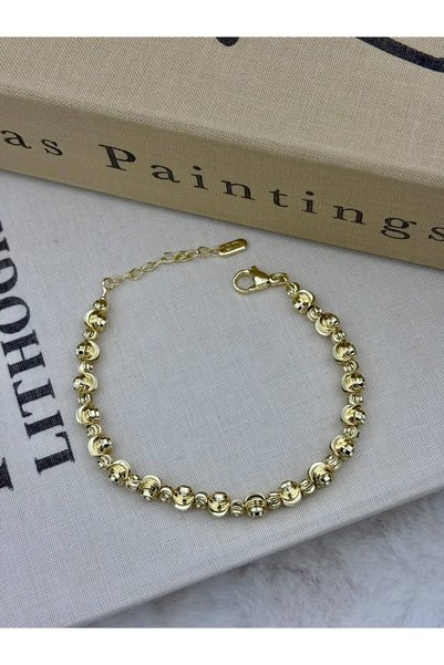 Hedef Bijuteri 14K Gold Renk Dorika Dizili Bileklik CM165