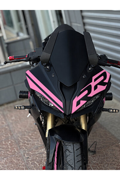Banxtre RKS SRK 125 ve SRK 250 Uyumlu Racing RR Kafa Çizgili 3 Parça Kafa Det...