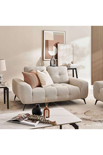 PAN HOME Reedo 2 Seater Sofa - Beige