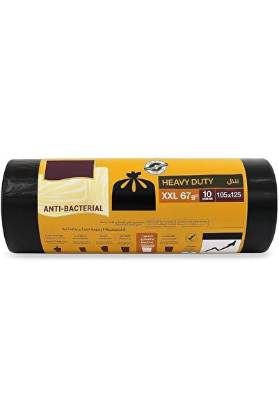fitto 10-Pack 67-Gallon Tear-Resistant Garbage Bags – 105x125cm Extra-Large B...