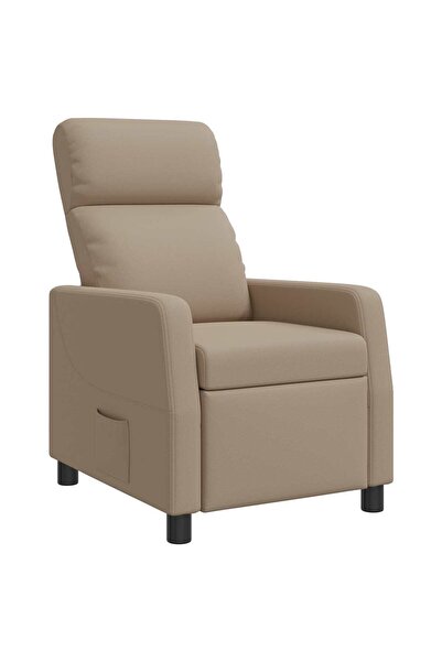 vidaxl Fotoliu reclinabil Cappuccino Piele artificială