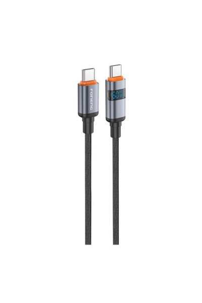 FONENG Καλώδιο σύνδεσης USB 2.0 X116 με ένδειξη ισχύος, πλεγμένο από κράμα αλ...