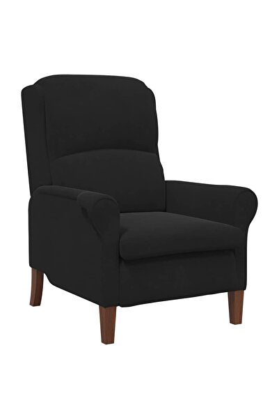 vidaxl fotoliu Negru Catifea