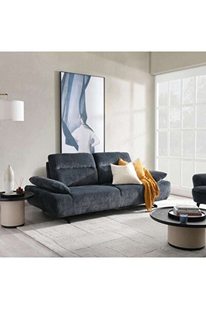 PAN HOME Electra 3 Seater Sofa - Blue