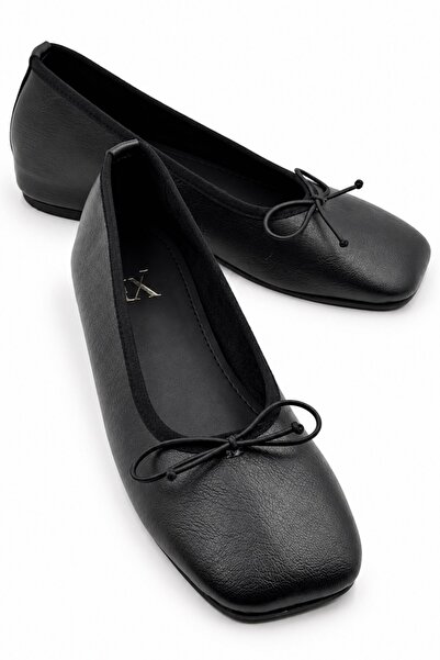 İX Fly Women's Blunt Toe Thin Bow 3cm Hidden Heel Flat Sole Ballerina Ballet ...
