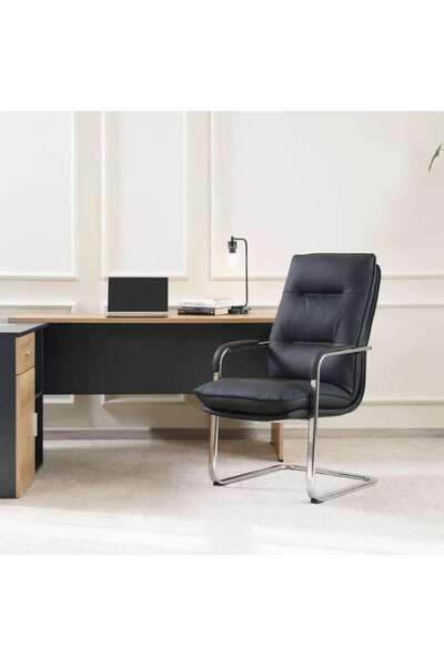 PAN HOME Darcie Office Visitor Chair - Black