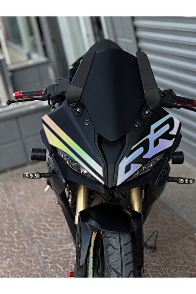 Banxtre RKS SRK 125 ve SRK 250 Uyumlu Racing RR Kafa Çizgili 3 Parça Kafa Det...
