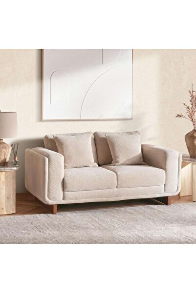 PAN HOME Shelon 2 Seater Sofa - Beige