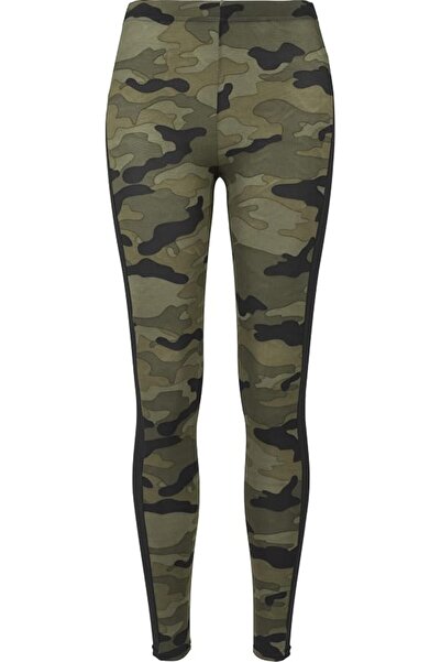 Urban Classics بنطلون ضيق نسائي من UC Ladies Camo Stripe Leggings (عبوة من قط...