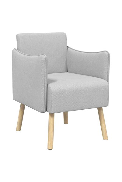vidaxl Fotoliu decorativ Gri deschis Catifea texturată