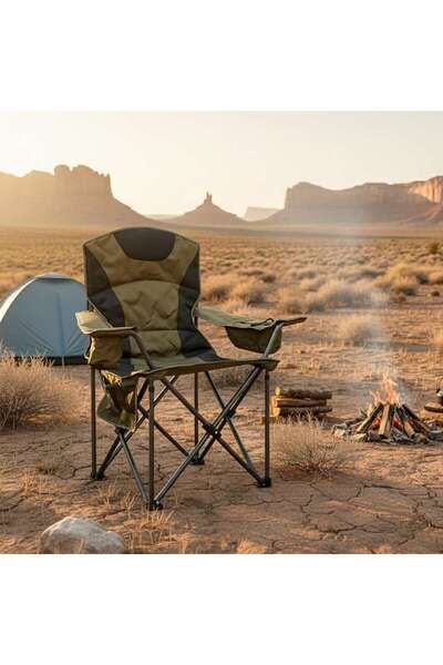PAN HOME Gunde Outdoor Folding Chair - Olive Green