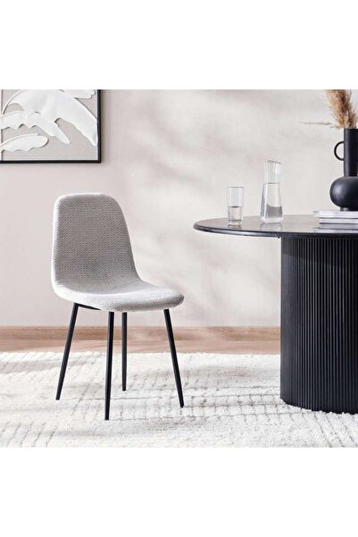 PAN HOME Tufi Dining Chair - Beige Black
