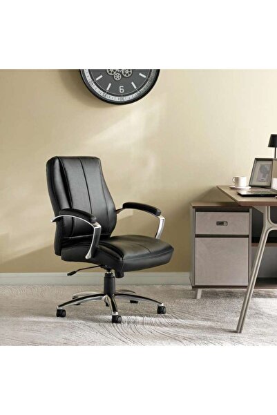 PAN HOME Spinepro Medium Back Office Chair - Black