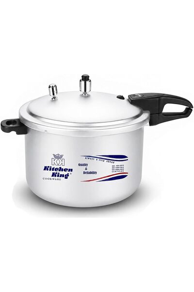 Kitchen King Feast Pressure Cooker, 4 Point Safety System, Smart Cooking Tech...