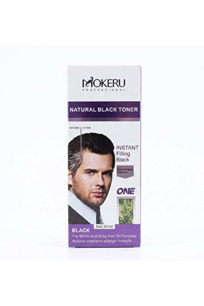 Mokeru Professional Natural Black Hair Toner for White and Gray Hair