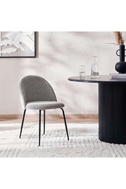PAN HOME Nordika Dining Chair - Grey Black