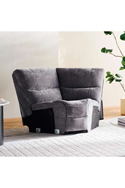 PAN HOME Harmonious Wedge Corner Modular Recliner - Grey