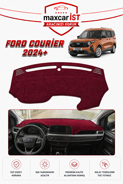 CYBERLİNE Ford Courier (2024+) Elegance Serisi Uyumlu Torpido Koruma Örtüsü/K...