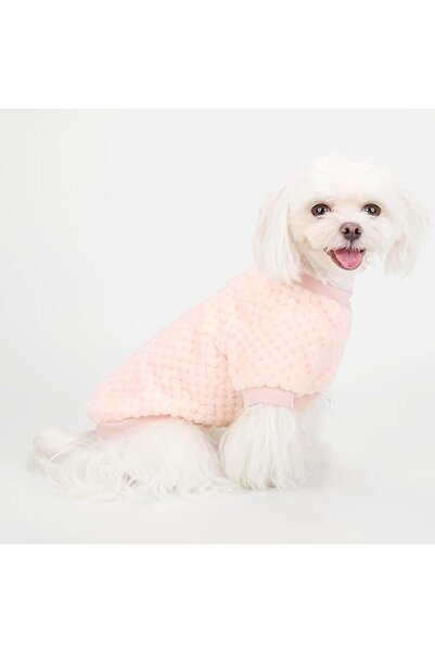 ELECDON Fuzzy Pineapple Grid Dog Sweater, Ultra Soft Pink M, Warm Winter Coat...