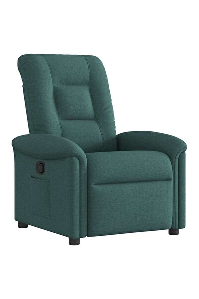 vidaxl Fotoliu rabatabil, verde închis, material textil