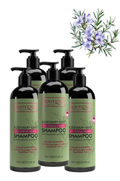 Boutique 5 Pieces Rosemary Mint Hair Strengthening Shampoo 760ML
