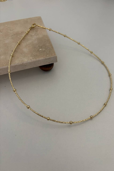 Genel Markalar Top Dorika Detaylı Choker Tasma Kolye Xuping Premium Kaplama