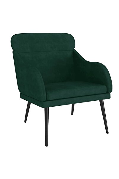 vidaxl Fotoliu, verde închis, 63x76x80 cm, catifea