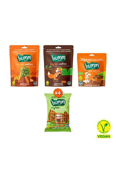 Humm Organic Organik Tatlı & Tuzlu Okul Çantası Atıştırmalık Paketi - 7 Adet(...