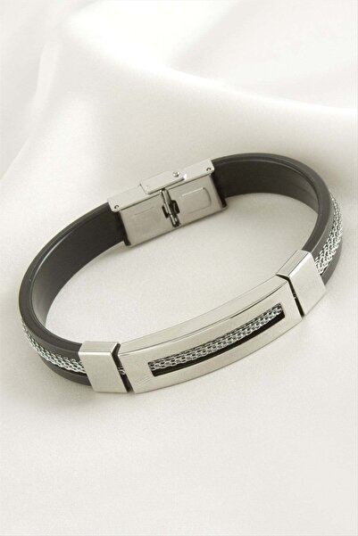 TakÇalıştır Titanium Leather Steel Bracelet