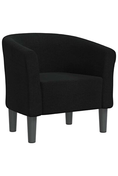 vidaxl Fotoliu tip cuvă, negru, material textil