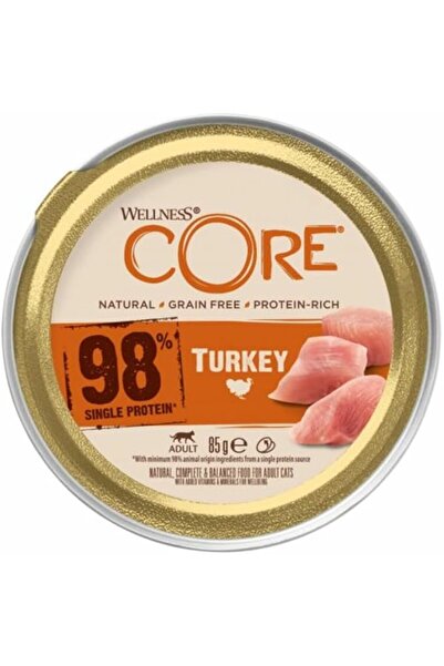 Wellness Core طعام رطب للقطط بنسبة 98% بروتين أحادي من الدجاج التركي 85 جرام