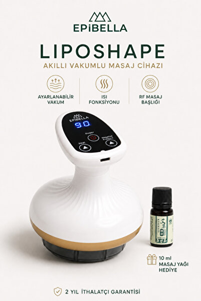 Epibella Liposhape Vakumlu Selülit Masaj Cihazı Isıtmalı Negatif Basınçlı Pro...
