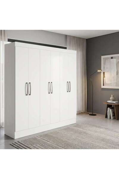 PAN HOME Clean 6 Door Wardrobe