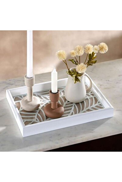 PAN HOME Sandrift Decor Tray 25x35x4cm - White