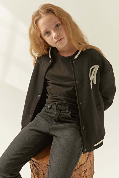PAULMARK Girl's Printed College Jacket