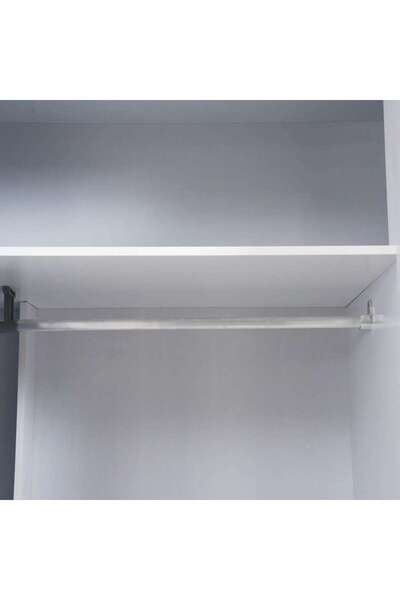 PAN HOME ENSTATITE 6 DOOR WARDROBE WITH 4 DRAWERS-WHITE