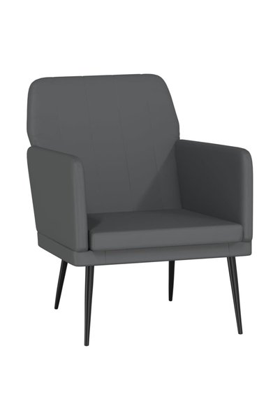 vidaxl Fotoliu, gri, 61x78x80 cm, piele artificială