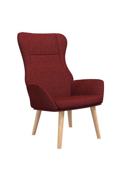 vidaxl Scaun de relaxare, roșu vin, material textil