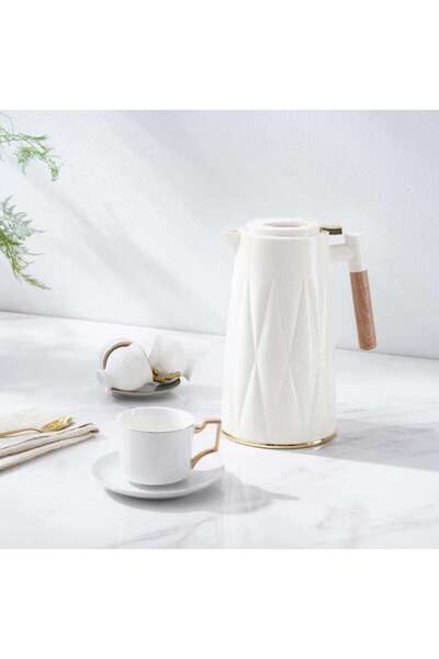 PAN HOME Elara Vacuum Flask 1.3l - White