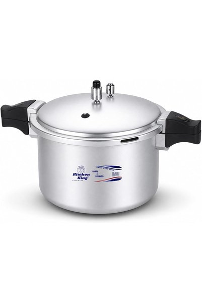Kitchen King kk Blaze Pressure Cooker, Safe, Durable Anodized Aluminium, Sati...