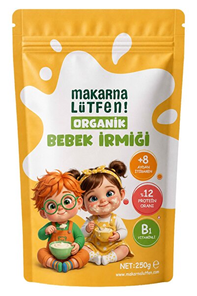 Makarna Lütfen Organik Bebek İrmiği (250 gram)